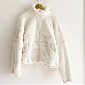 Free People Movement White Fleece Jacket